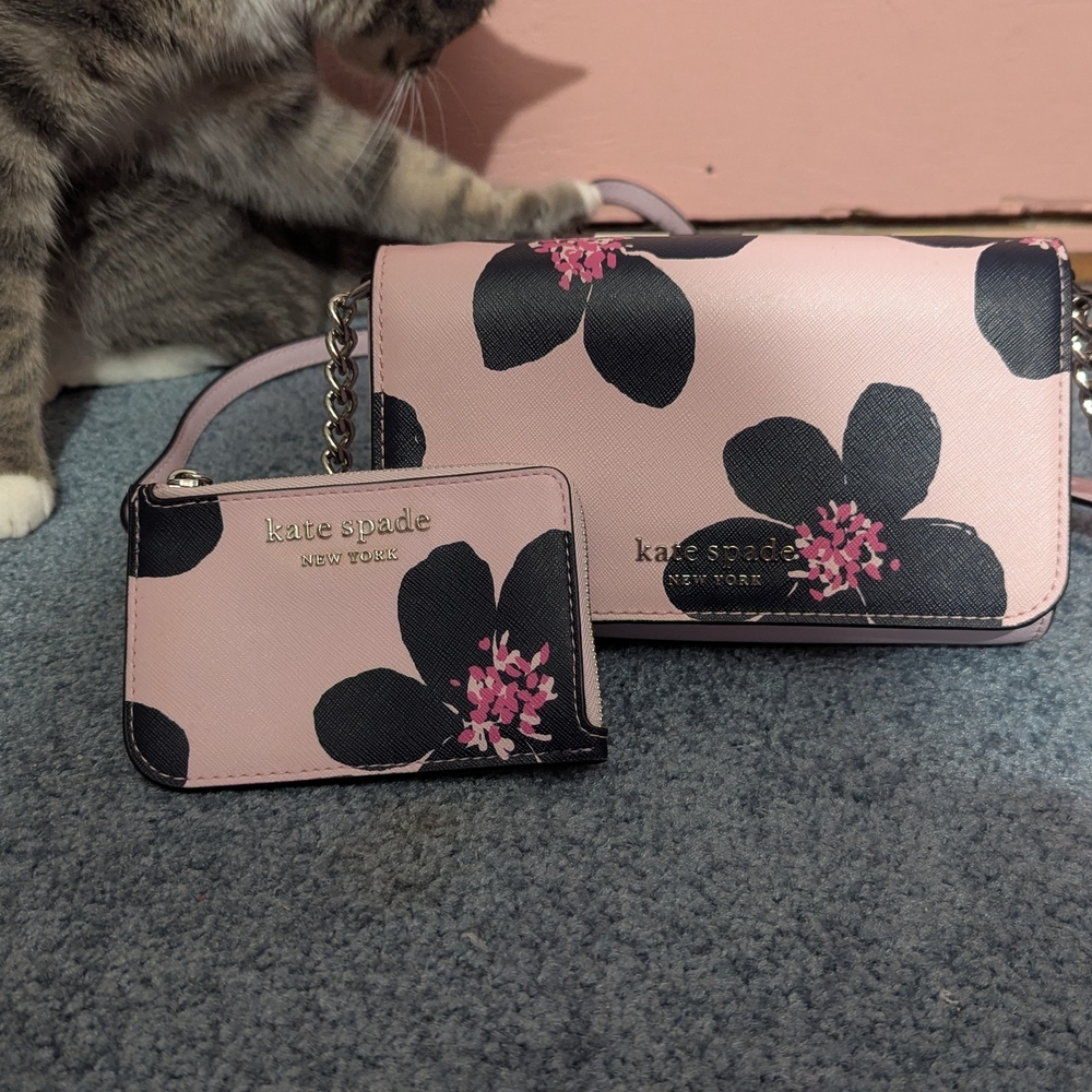Kate Spade Pink Floral Women's Bag Set
